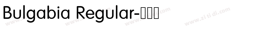 Bulgabia Regular字体转换